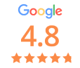 Rated 4.8 out of 5 on Google